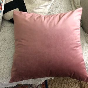 Mauve 24x24 Velvet Pillow Cover